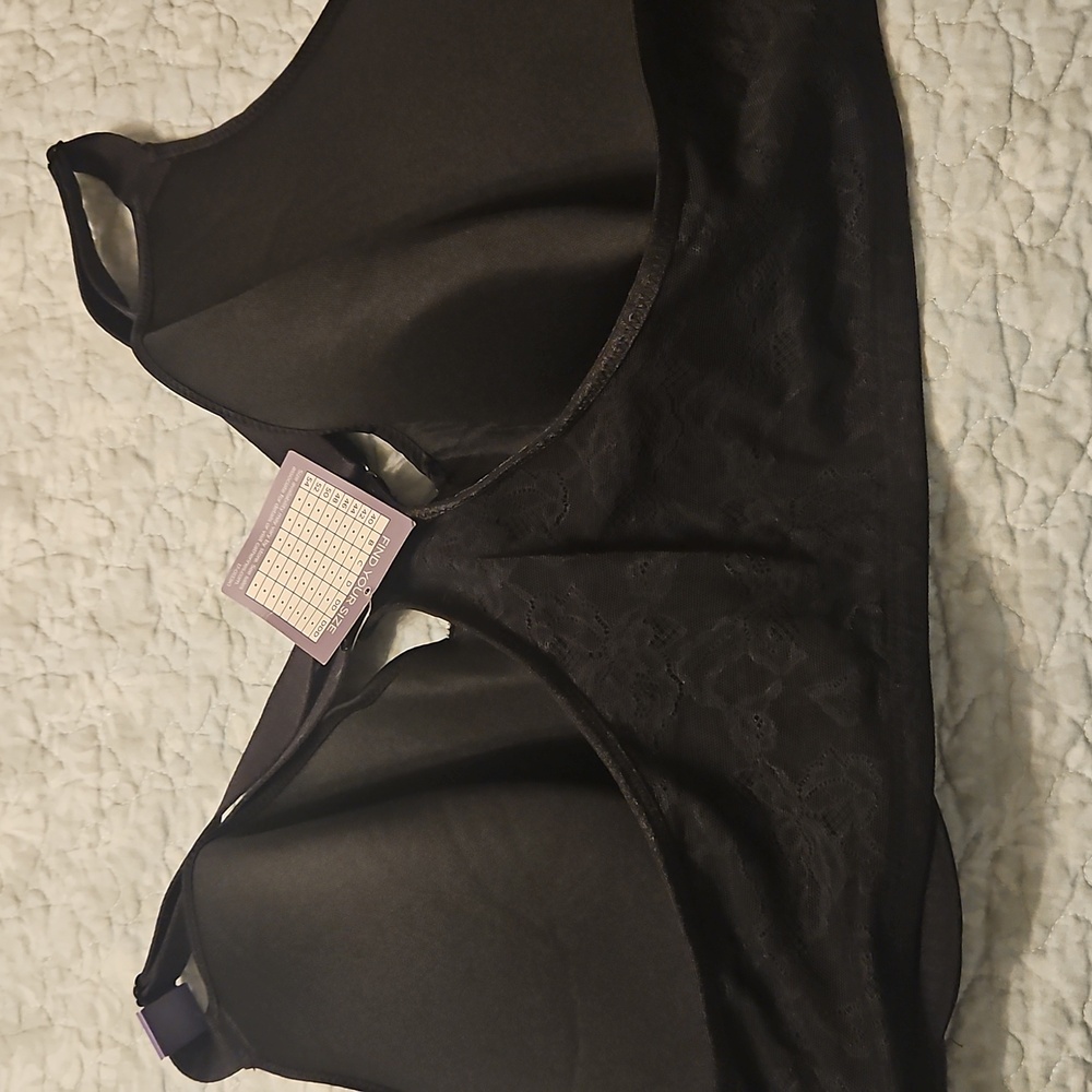 Catherines Elegant Black Bra 54C - Picture 4 of 4